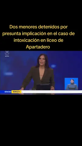 #Sucesos Dos adolescentes fueron detenidos por presunta implicación en el caso de intoxicación en el Liceo Manuel Manrique de Apartadero #Cojedes #NoticiasVV 