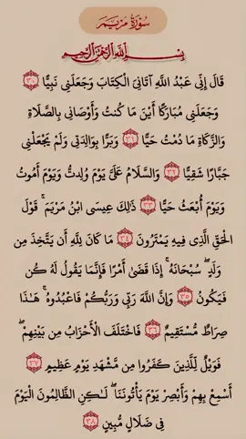 القرآن الكريم  سورة مريم محمد خير آل  #القرآن_الكريم #راحة_نفسية #اطمئن 