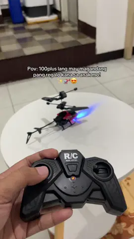 Yess boss 100plus lang yan! Kaya bilhan mo nadin anak mo talagang matutuwa sya dito💯🫶🏻#remotecontrolhelicopter #remotecontroltoy #giftideas #toyforkids 