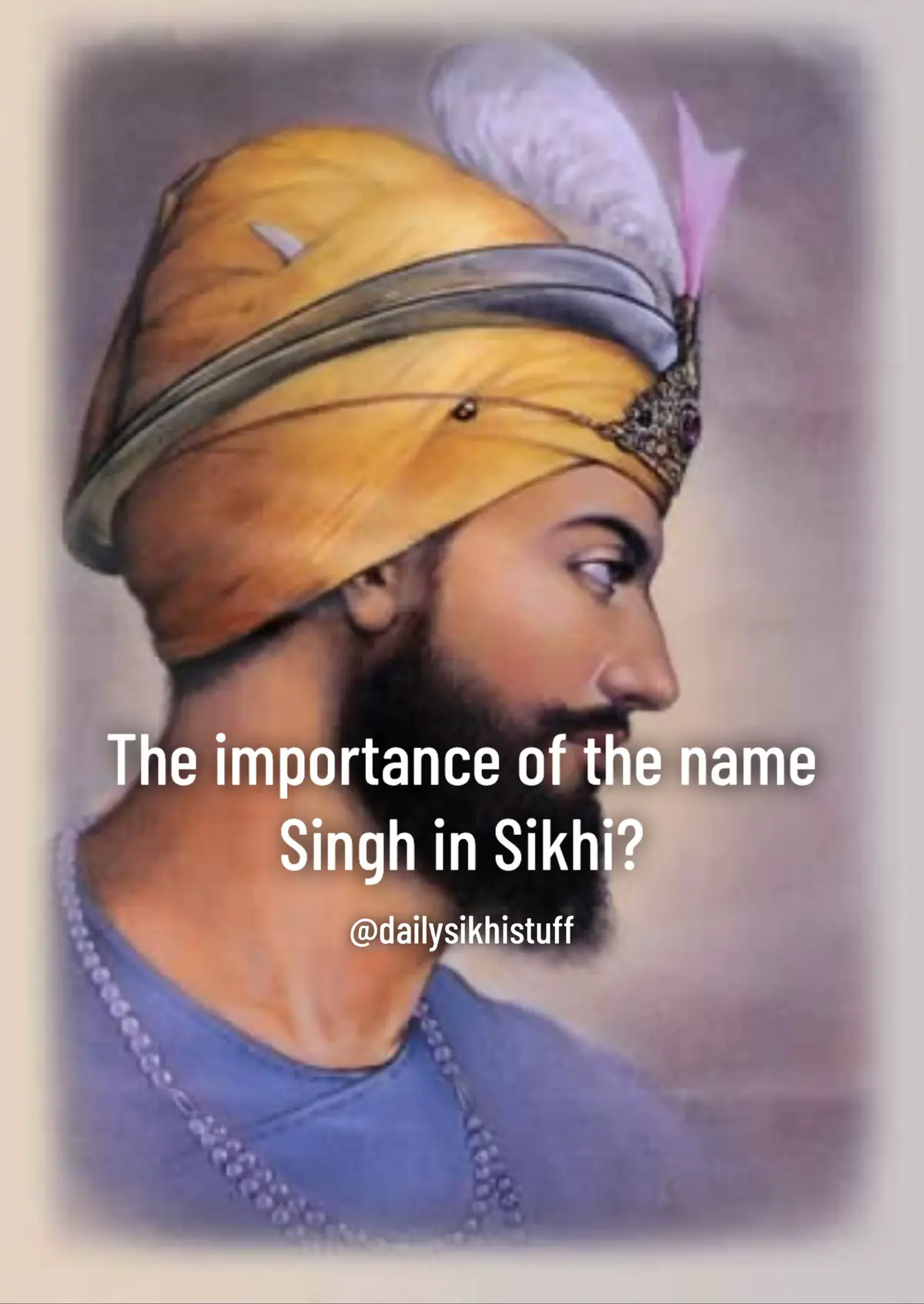 If we claim to be Sikhs then we take the name our Guru ji has given us not our family name as this disconnects us from our guru and even links to caste and other meanings by saying Singh or even Kaur we rember our identity #sikh #sikhs #sikhi #waheguru #khalsa #gurugobindsinghji #singh #uk #us #canada #punjab #punjabi #fyp #fypシ゚ 