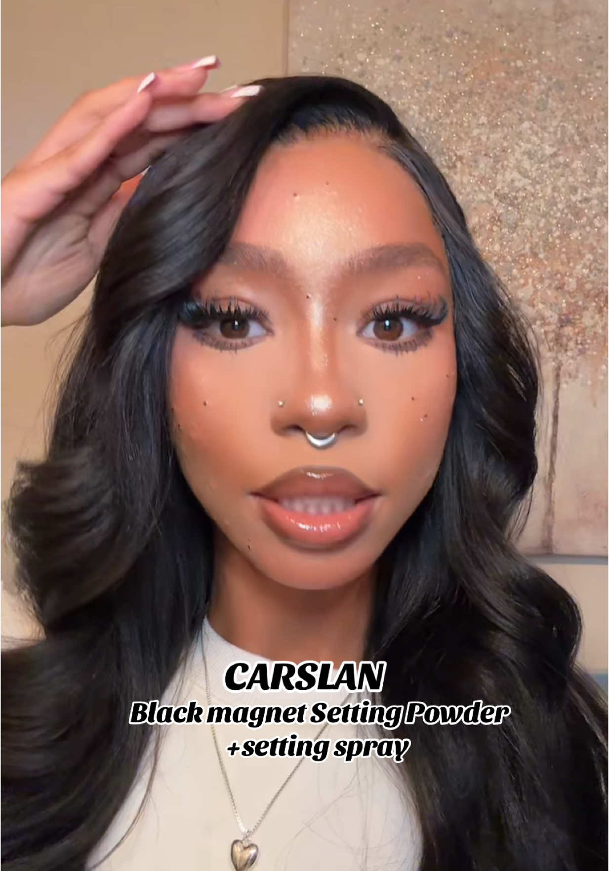 @carslan_us 🫶🏽 #CARSLAN #carslanpowder #settingpowder #makeup #pressedpowder #collaboration 