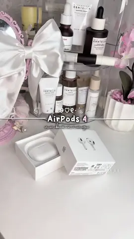 love themmm! | #wonyoungism #airpods #airpods4 #apple #coquette #fyp #influencer #aesthetic #airpods4unboxing #unboxing 