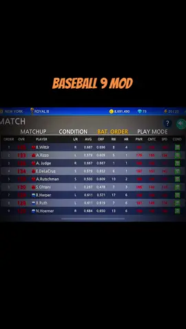 baseball 9 mod l1nk in bio  #baseball9 #baseball  #baseball9homerun #mobilegame #gameplay #baseballlife #fyp  #baseballtiktoks 