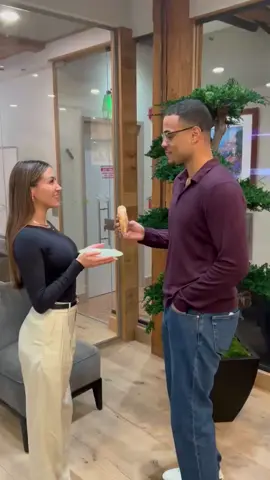 Swapped cannolis for donuts (I took a bigger bite this time lmfao) 🐶🍝  @Grantellis_ 