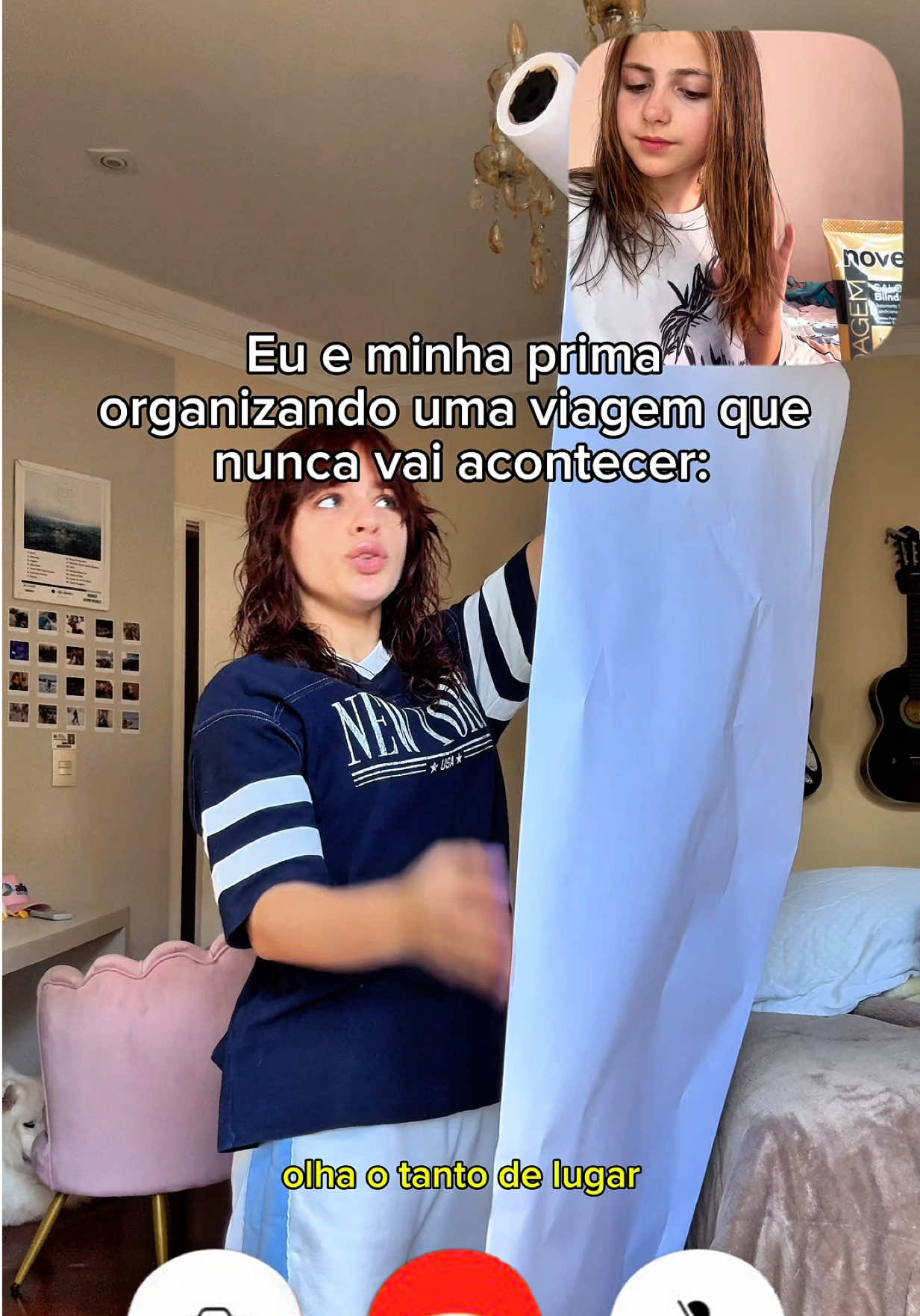 Novex pelo mundo 🌍 Eu e Carol nos juntamos pra dizer que @Embelleze está em MAIS DE 70 PAÍSES!!! 💜 ou seja, você não precisa mais carregar diversos produtos capilares em viagens ✈️  #Embelleze #Novex