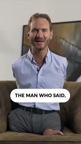 He can live in all of us, to raise us up #nickvujicic #fyp #disability #hope #motivation