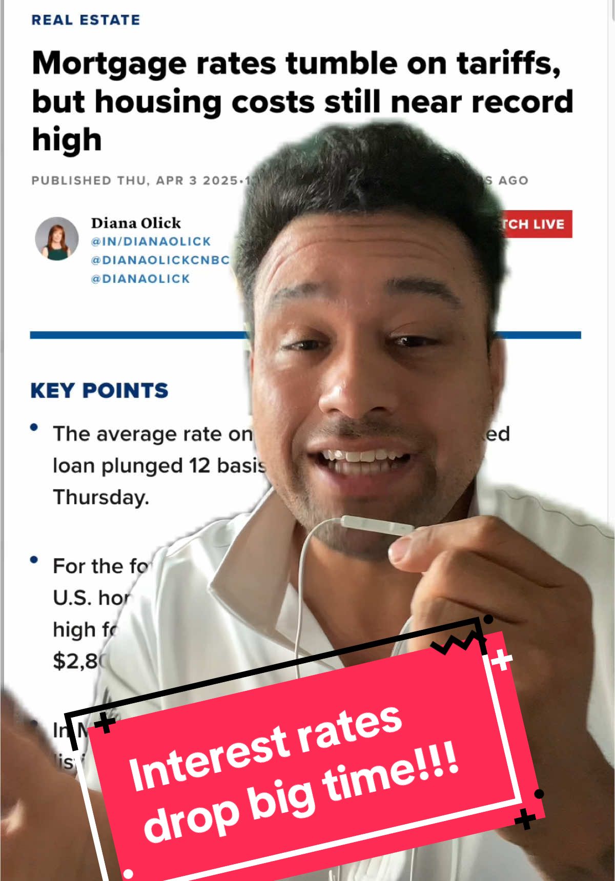 Mortgage rates drop big. 5% soon? #greenscreen #realestate #mortgages 