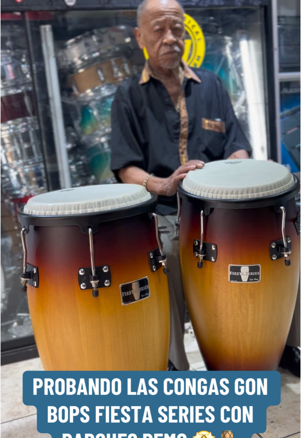 ✅ PAR DE CONGAS GON BOPS FIESTA SERIES 🪘🪘CON PAR DE PARCHES REMO. 🤩 CASA MUSICAL JHONATAN BM ¡Somos tu mejor opción! WhatsApp: 975 379 354 📲 Ubícanos en:📍Pasaje Enrique Montes 098 tienda 01, plaza dos de mayo - Lima 🇵🇪
