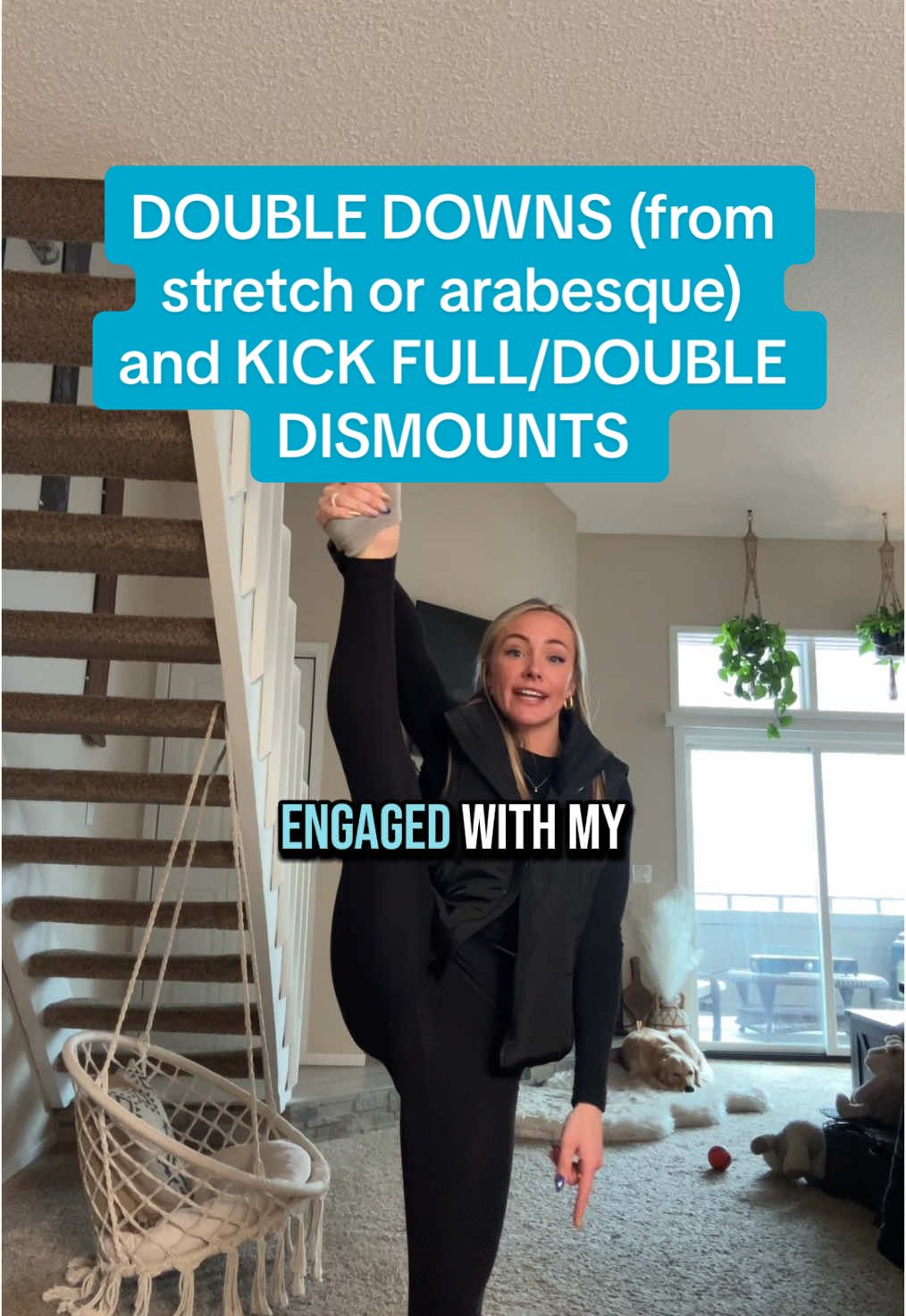 Replying to @Laurenahl flyer thought process video for: • heelstretch double downs • arabesque double downs • kick fulls • kick doubles  How many times did I say RIGHT HIP? 😂 lol #cheer #cheerflyer #flyerdrills #cheerstunts #doubledown #cheerleading #flyertips 