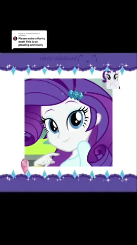 Replying to @bunnyisuseless rarity stimboard :3 #kawaii #fypシ #stimboard #mylittlepony #rarity