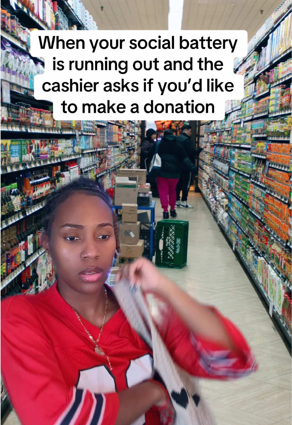 While holding my coupon too #mizzblossom #fypシ #funnyvideos 