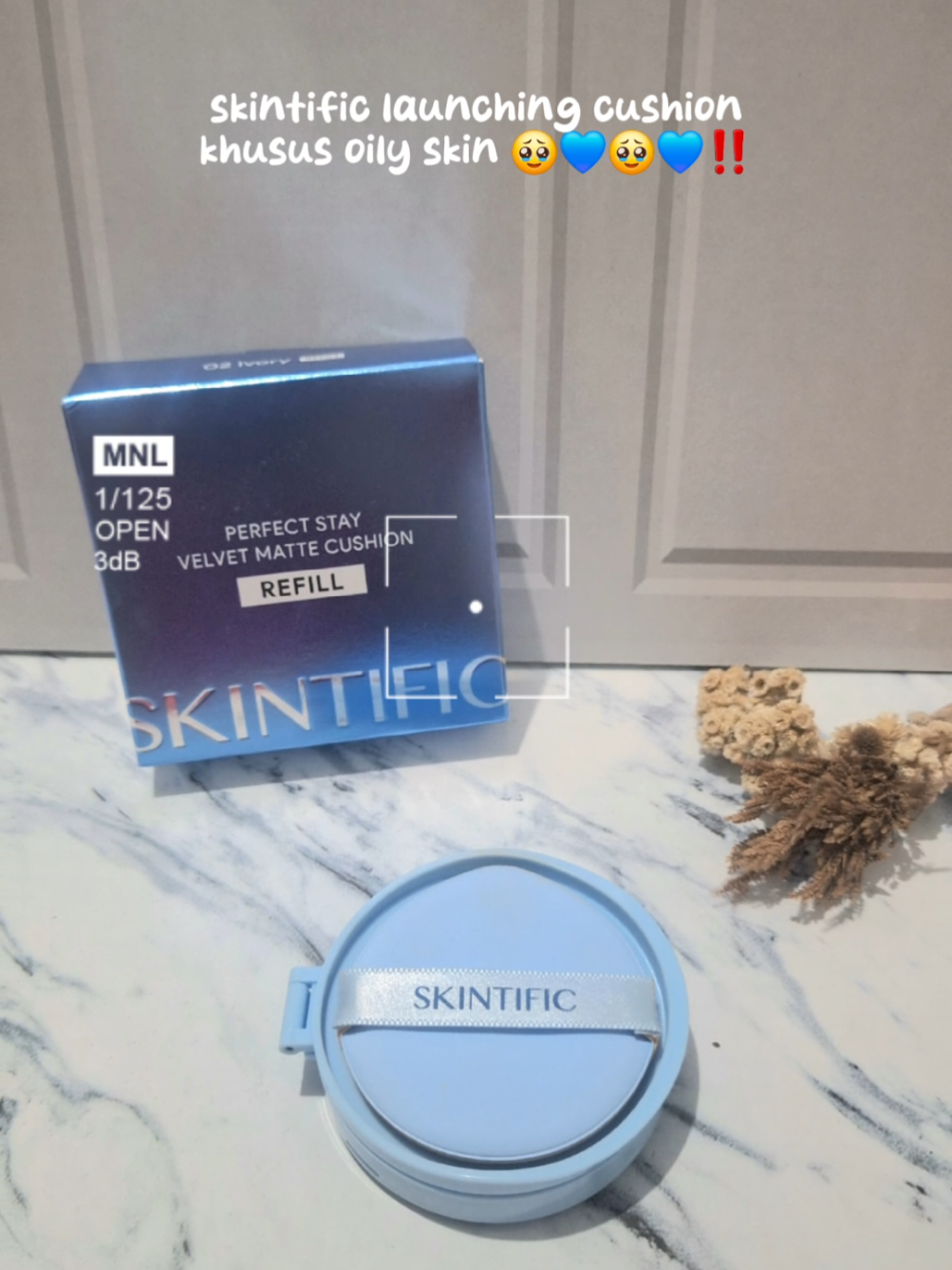 co kemasan refill kesekian kali karena secinta itu sama si biru satu inii 😍😍🥰🥰 #skintific #cushion #cushionskintific 