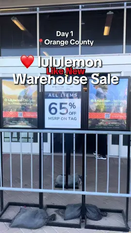 Day 1 of the Lululemon “Like New” Warehouse Sale in Orange County ❤️ @Alternative Retail  April 3 - 6, 2025 10:00 am - 6:00 pm 2227 Park Ave, Tustin, CA 92780 @lululemon  #outlet #outletshopping #orangecounty #samplesale #warehousesale