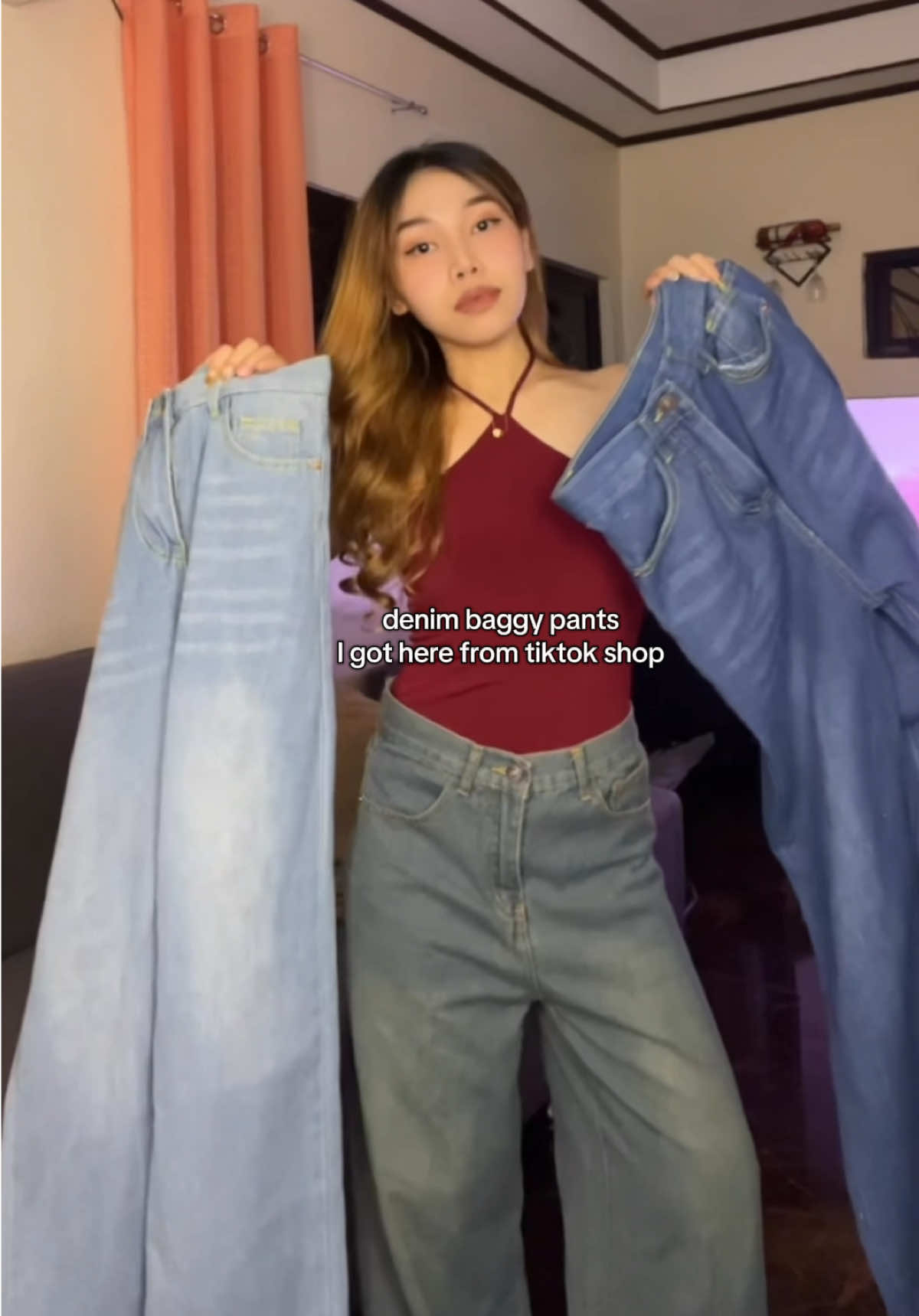 denim baggy pants recommedation #pants #pantsrecommendation #pantsforwomen #baggyjeans #highwaistjeans #widelegpants #viral 