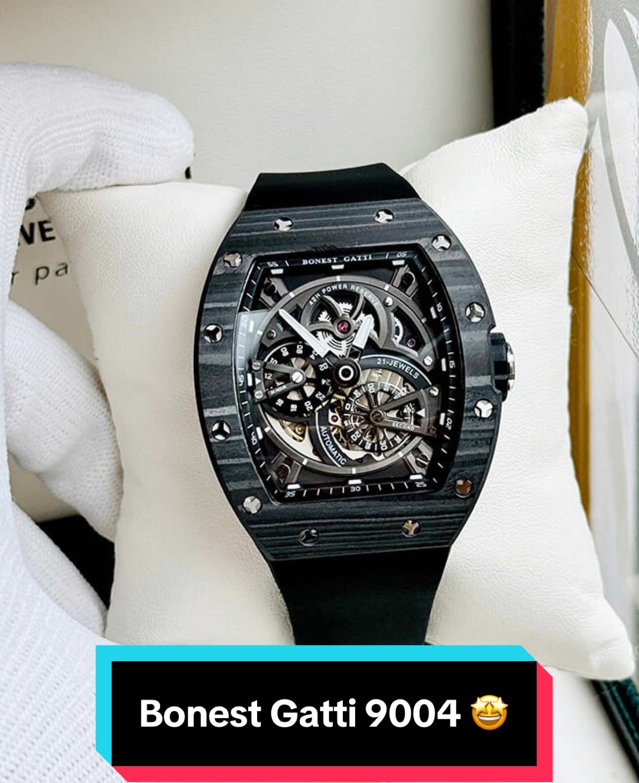 ⌚️Bonest Gatti Carbon 9004 💥💥💥#bonestgatti #donghonam #donghothoitrang #donghodep  #đồnghồcơ #viraltiktok #xuhuongtiktokk #hàn #korea 