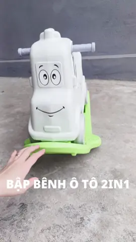 Bập bênh ô tô 2in1 vừa làm bập bênh lại vừa làm xe chòi  chân #xetreem#nuoicon #mebimsua 