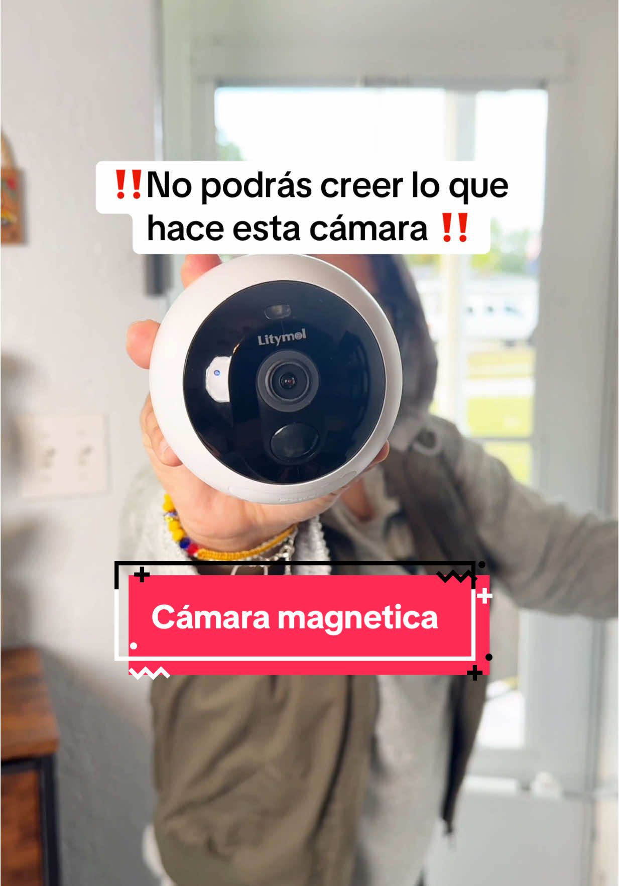 Estoy impresionada con esta cámara de seguridad #securitycamera #securitycam #magneticcamera #wirelesscamera #indoorcamera #springtok #TikTokShopSpringGlowUp 