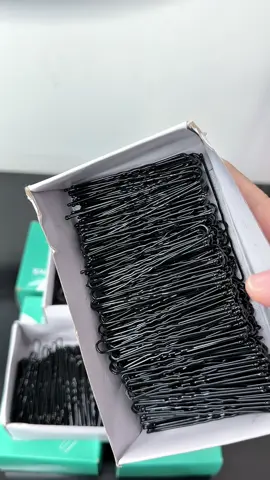 Hộp kẹp ghim tóc U, hộp lớn 500g Kẹp ghim Chữ U Cài Tóc Chuyên Nghiệp chính hãng bọc sơn đen chống gỉ có sẵn 3 size S,M,L