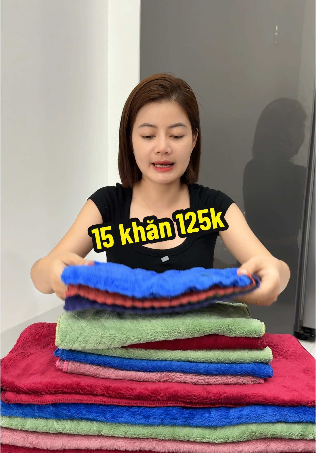 Combo 15 khăn tắm chỉ 125k#khăn #khantam 
