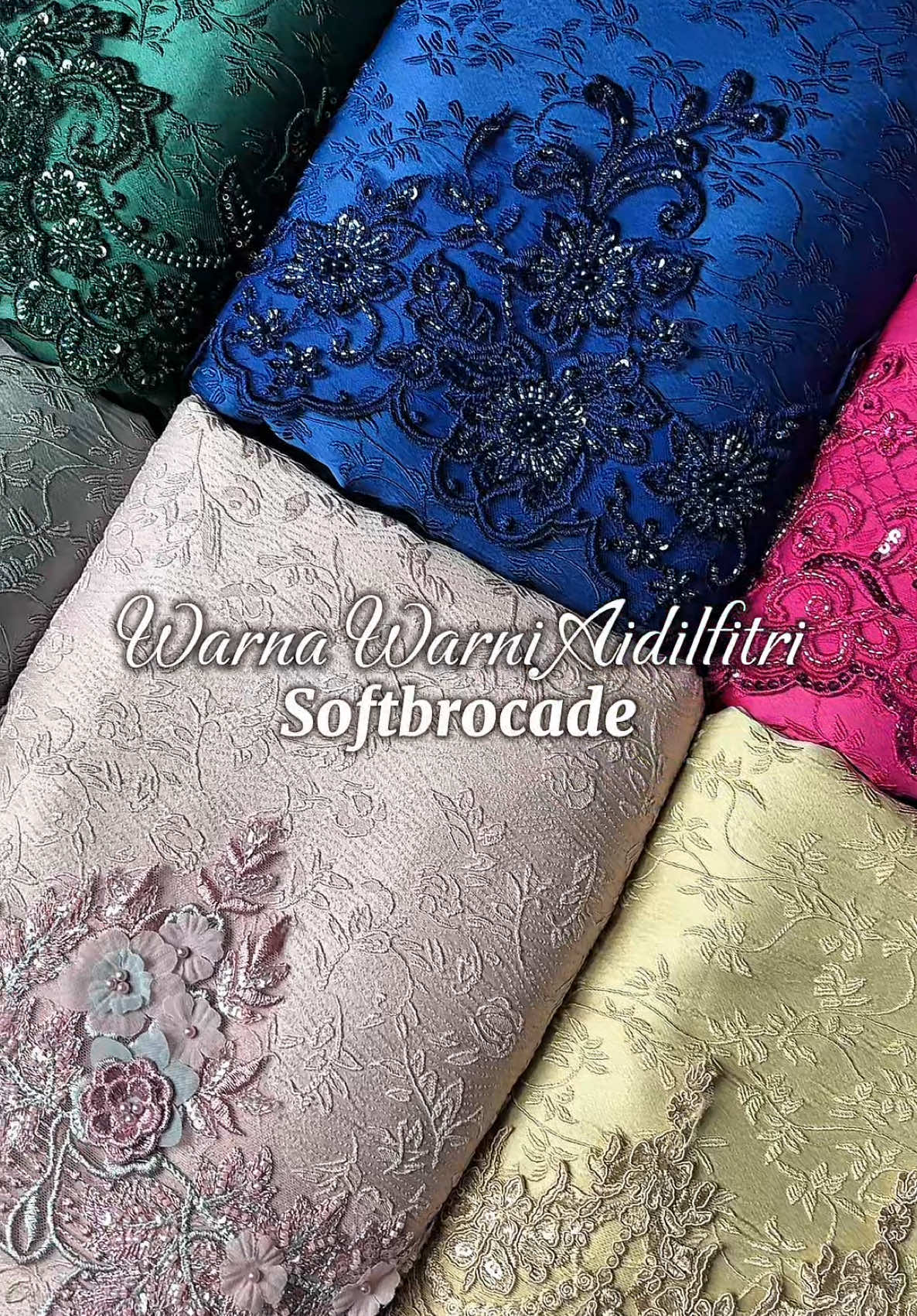 Warna baru untuk kain Softbrocade sulam dah sampai 😍 Alahhhh lawa nya kan sis, kain ni paling mudah dijaga dan tahan lasak. Less iron lagi, sesuai dipakai di mana2 majlis pun 🥰 Kalau tak jumpa beg kuning, sis teruk ke profile kami dan masuk ke shop tau 😘 #Lacemewah #SetKainPasangLace #BorderlaceBajuKurung #SetKainPasangSedondon #KainSoftbrocadeSulam #KainSoftbrocade #Borderlace3D #BorderlaceBeading 