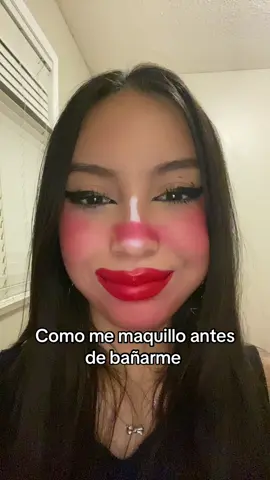 Maquillaje para antes de bañarse 💄💋 #latina #canada_life🇨🇦 #humor #maquillaje #makeup #grwm 