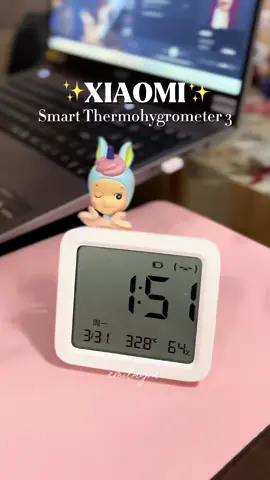 xiaomi thermohygrometer 3 ✨ #emilayne #tableclock #xiaomi #smartclock #minidigitalclock #digitalclock #clockwithtemperature #homedecor #aesthetichomedecor #clockwithhumidity #fyp 
