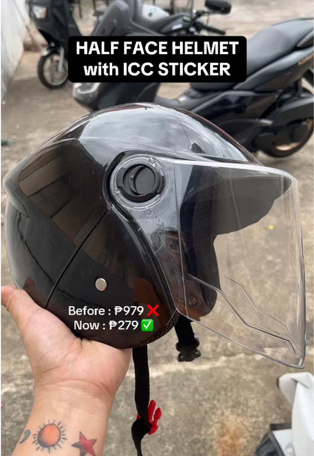 ₱279 NALANG NGAYON!! #flashsaleapril #helmet #hotspeed #helmeticcsticker #iccstickerhelmet #helmetunisexdesign 
