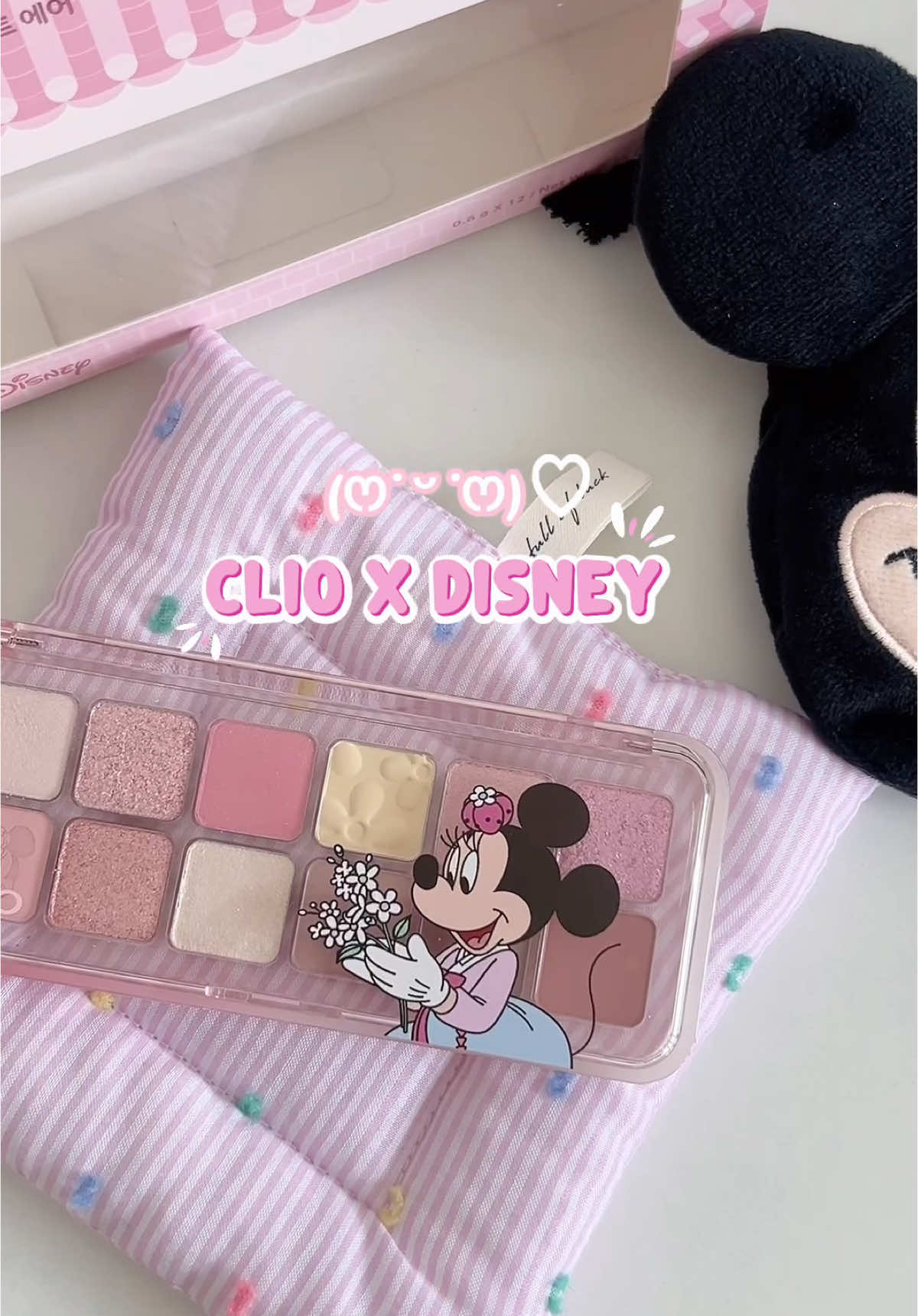 pink ribbon clio x disney 🎀✨ @cliocosmetics_global #goclamdep #review #xuhuong #viral #clio #clioxdisney #LearnOnTikTok #kbeauty #koreanbeauty #cooltone #trend #foryou #foryoupage #stylekorean #stylekorea #cliocosmetics #eyepallete 