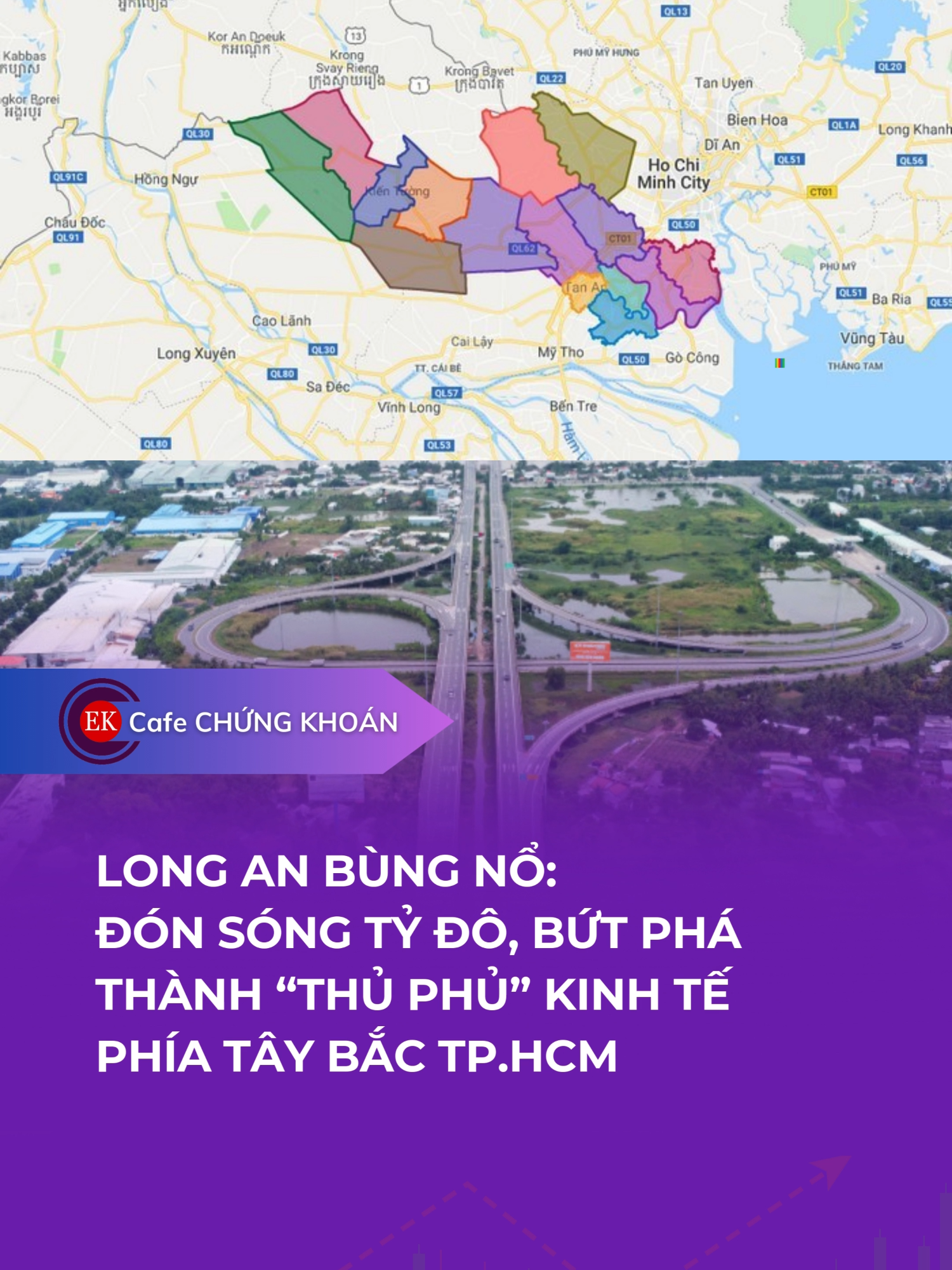 LONG AN BÙNG NỔ - ĐÓN SÓNG TỶ ĐÔ, BỨT PHÁ THÀNH “THỦ PHỦ” KINH TẾ PHÍA TÂY BẮC TP.HCM Những năm gần đây, Long An đang bứt phá mạnh mẽ, trở thành một trong những địa phương thu hút đầu tư hàng đầu. Với vị trí cửa ngõ giáp TP.HCM, hạ tầng liên tục được nâng cấp và quỹ đất rộng lớn, Long An không chỉ là trung tâm công nghiệp mới mà còn dần định hình một đô thị sôi động, hiện đại. Năm 2024, Long An đạt mức tăng trưởng GRDP 8,3%, đứng top đầu khu vực Đồng bằng sông Cửu Long. Riêng quý I/2025, toàn vùng thu hút 20 dự án FDI thì Long An đã chiếm đến 17 dự án, nâng tổng vốn đầu tư lên 14,3 tỷ USD. Hiện tại, tỉnh có 35 khu công nghiệp đang hoạt động và dự kiến sẽ mở rộng thêm 17 khu mới, vươn lên dẫn đầu cả nước về diện tích khu công nghiệp. Bất động sản Long An cũng đang nóng lên từng ngày khi đón làn sóng dịch chuyển từ TP.HCM. Với lợi thế quỹ đất rộng, mức giá còn hợp lý và tiềm năng tăng giá cao, nơi đây trở thành lựa chọn sáng giá cho nhà đầu tư và người mua nhà. Trong bối cảnh đó, Vinhomes Green City xuất hiện như một dấu mốc quan trọng, mở ra chương mới cho thị trường bất động sản Long An. Đây là đại đô thị all-in-one đầu tiên tại trung tâm mới phía Tây Bắc TP.HCM, được quy hoạch bài bản với quy mô 197ha tại Hậu Nghĩa, Đức Hòa. Dự án nằm trên trục đường Vành đai 4 và hành lang kinh tế trọng điểm, kết nối nhanh chóng với TP.HCM, sân bay Long Thành và các tỉnh miền Tây. Hệ thống hạ tầng giao thông đang dần hoàn thiện, từ Vành đai 4, Cao tốc Bến Lức – Long Thành đến Metro số 2, giúp rút ngắn thời gian di chuyển và gia tăng giá trị bất động sản khu vực. Nếu trước đây phía Tây TP.HCM chưa thực sự bứt phá vì hạ tầng chưa đồng bộ thì nay, mọi rào cản đã được tháo gỡ. Vinhomes Green City không chỉ là cú hích thúc đẩy sự phát triển đô thị tại Long An, mà còn là mảnh ghép quan trọng trong chiến lược mở rộng không gian đô thị TP.HCM theo hướng đa cực. Với quy hoạch đồng bộ, tiện ích toàn diện và lợi thế hạ tầng đang hoàn thiện, đại đô thị này đang định hình lại chuẩn sống mới cho cư dân khu vực phía Tây. Khi các vùng lõi TP.HCM ngày càng khan hiếm quỹ đất và giá bất động sản leo thang, Long An nổi lên như điểm đến chiến lược, nơi có thể cân bằng giữa nhu cầu an cư, tiềm năng tăng trưởng và khả năng đầu tư dài hạn. Green City vì thế không chỉ là nơi để ở, mà là nơi mở đầu cho một hệ sinh thái đô thị năng động, bền vững và đầy triển vọng trong tương lai gần. #BĐS #LongAn #VinhomesGreenCity #TaybacTpHCM #CafeCHUNGKHOAN