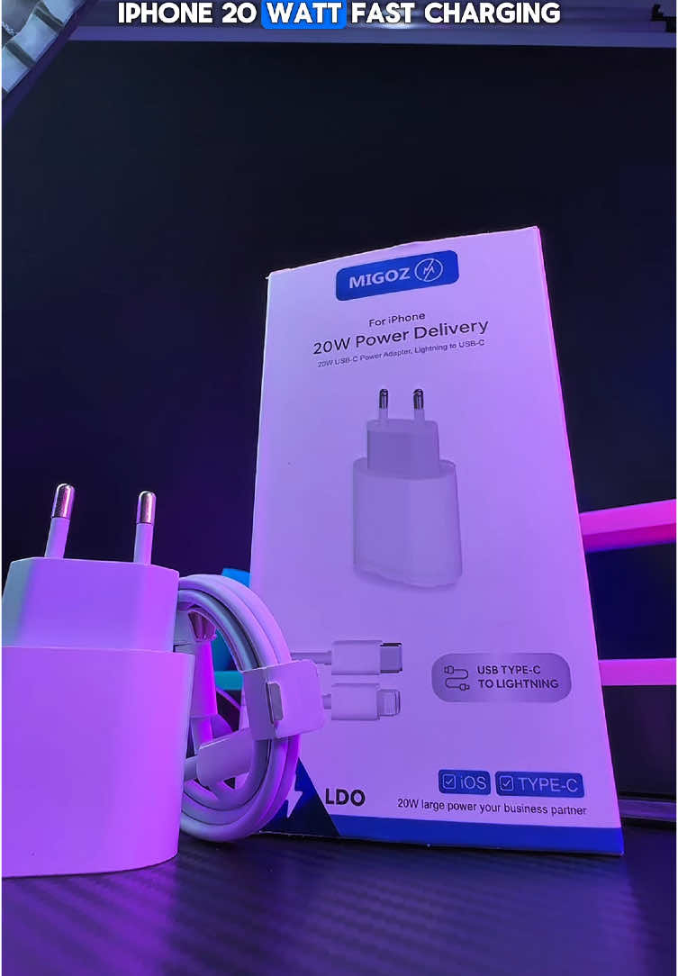 Ngecharge cepat anti panas dengan migoz charge iphone 20 watt fast charging‼️ #fyp #fastcharging #iphone 