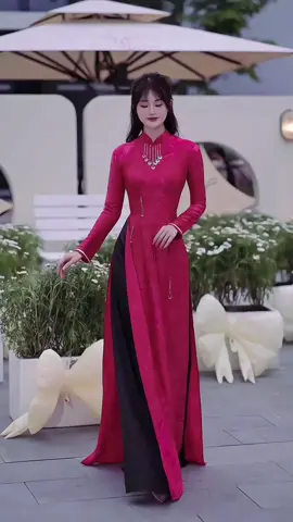 Màu hồng ruby siêu đẹp 😍#xuhuongtiktok #aodaidanang #xuhuong #trending 