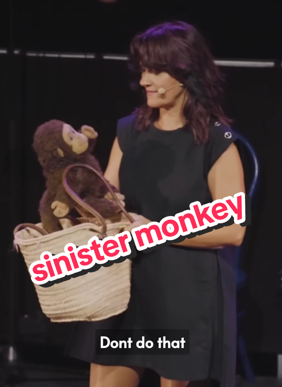 Sinister Monkey For live shows visit link in bio or go to https://theninaconti.komi.io #NinaConti #comedy #ventriloquist #audienceparticipation #puppetmaster #monkey #stage #gig #viral #tour #cameo #reels #US 
