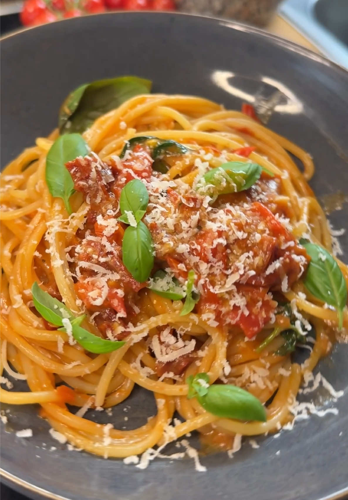 Cremige Tomatenpasta 🍝🥰😋 -lecker, einfach & schnell 💨  #EasyRecipe #tagesrezept #food #cooking #pasta #schnellerezepte #healthylifestyle #inspiration #DinnerIdeas #goodvibes #fyp #goviral 