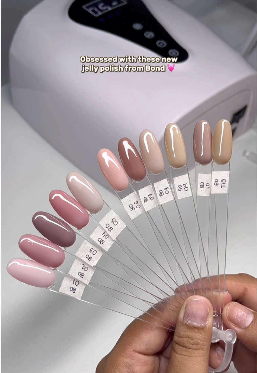 Obsessed with these new jelly polish from Bond 💓 #jellybond #nailextension #homebasednailtech #softgelextensions #makeitviral😎 #foryoupageofficially 