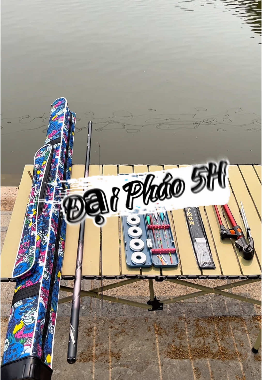 Bộ cần câu ĐẠI PHÁO 5H , combo đầy đủ cho người mới #dinhthangfishing #docaudinhthang #cauca #caucagiaitri 