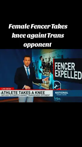 Athlete Takes A knee #female #athlete #transgender #fencer #game #sports #fyp 