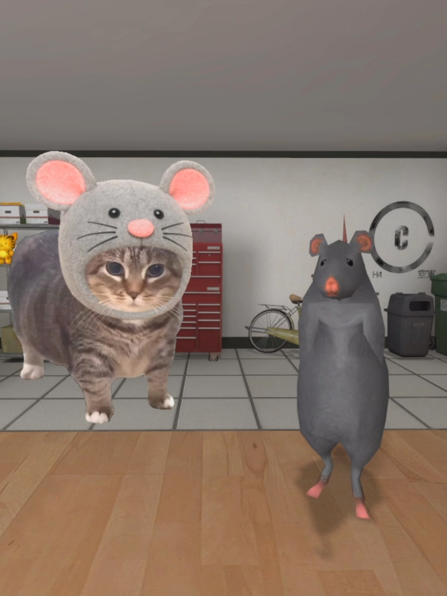 OIIA CAT Rat Dance 🐈️🐭 @oiiacat_ethel #ethel  @tori.segura #gmod #gameplay #fyp #catmeme #kucing #akmal #uiiaiouuiiaio #spinningcat #dancingrat