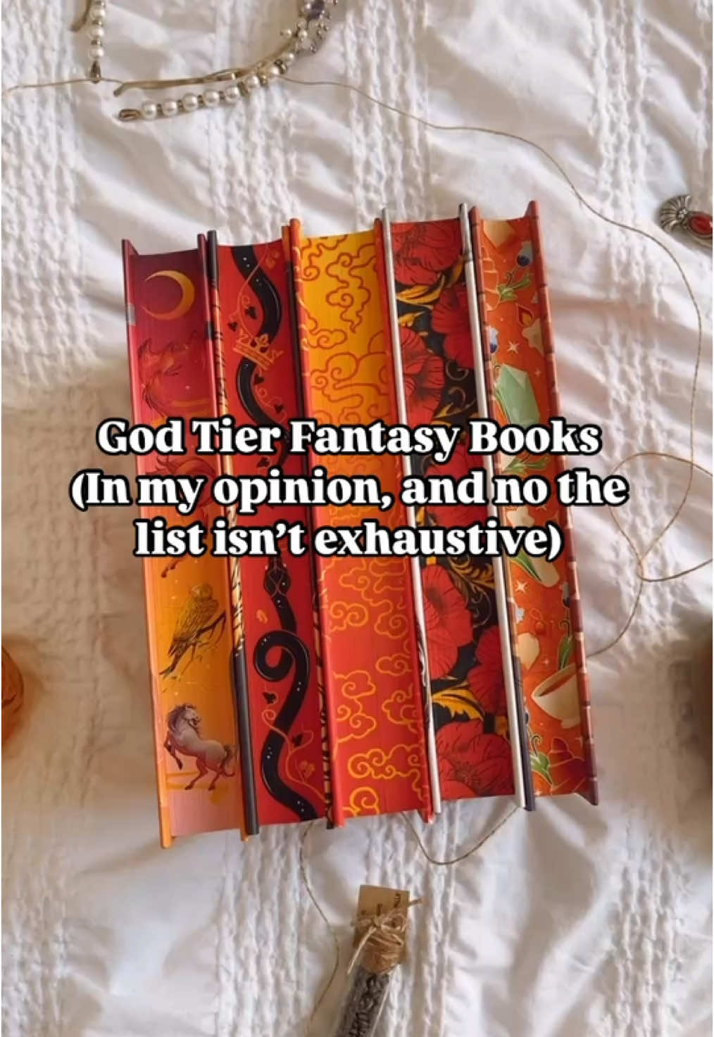 What are your god tier books?  These are just a few of mine (yes there is more)  #godtierbooks #sixofcrows #onceuponabrokenheart #babel #daughterofthemoongoddess #fantasybooktok #fantasybook 