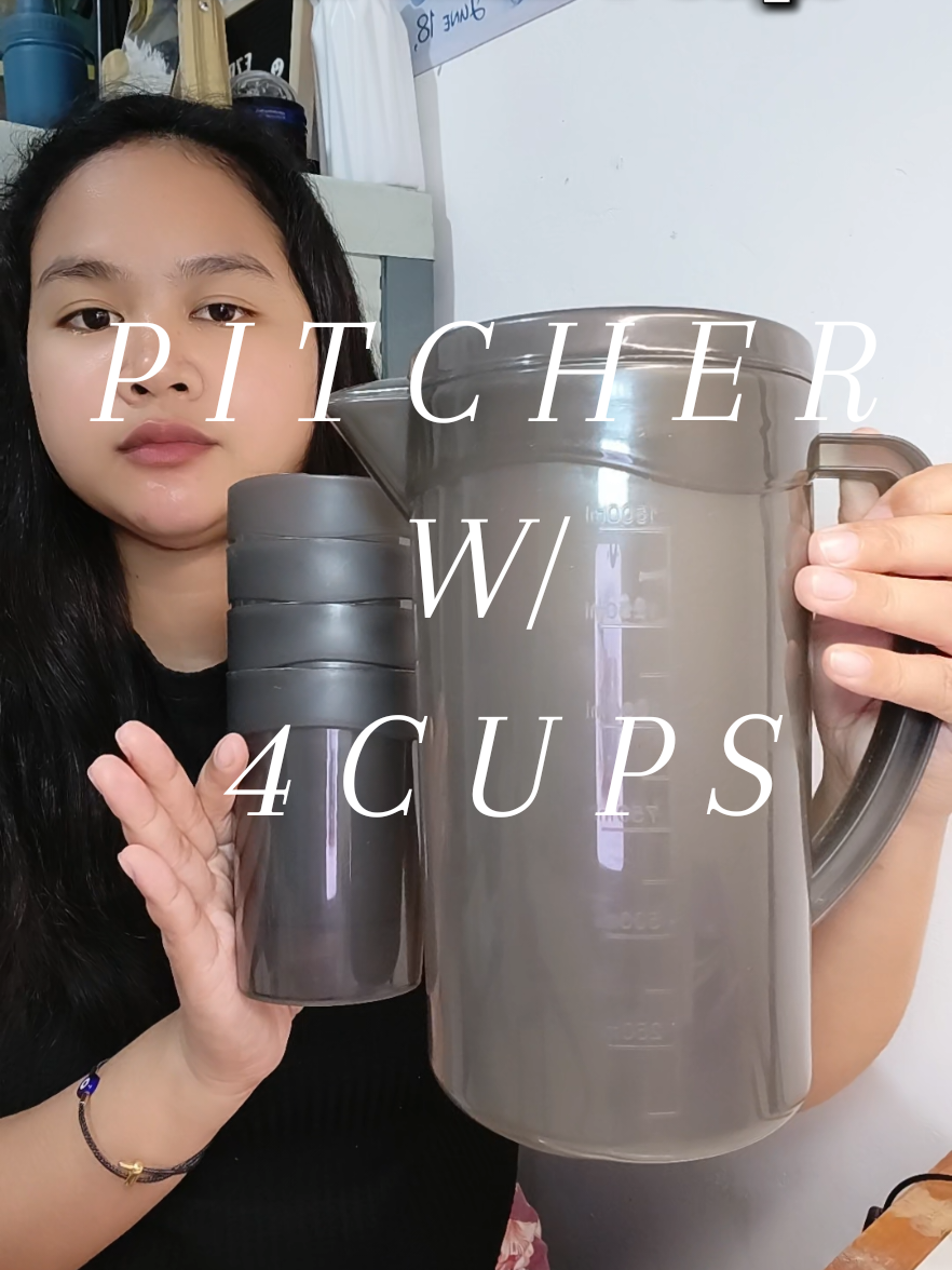 Pitcher with 4 cups. #pitcher #plasticpitcher #pitcherwith4cups 