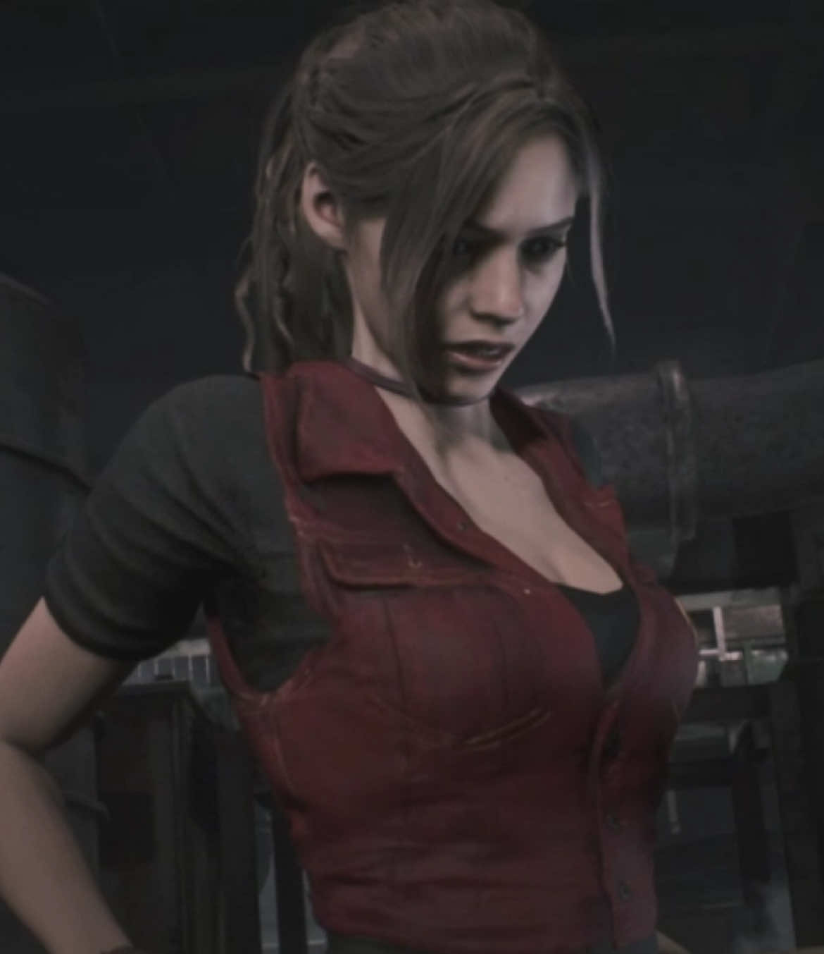 her in this mod is so yummy😋 | #claireresidentevil2 #claireredfield #claireredfieldedit #residentevil #residenteviledit #residentevil2 #explore #fyp #foryoupage #edit 