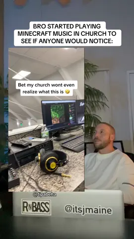 Bro played minecraft music at church to see if anyone would notice #Minecraft #music 