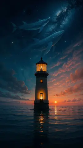 lost at sea Production by @echoesofjoonas AI visuals | tools: Freepik, Midjourney, Photoshop, CapCut, Topaz Video AI #sunset #whales #stars #nightsky #lost #ai 