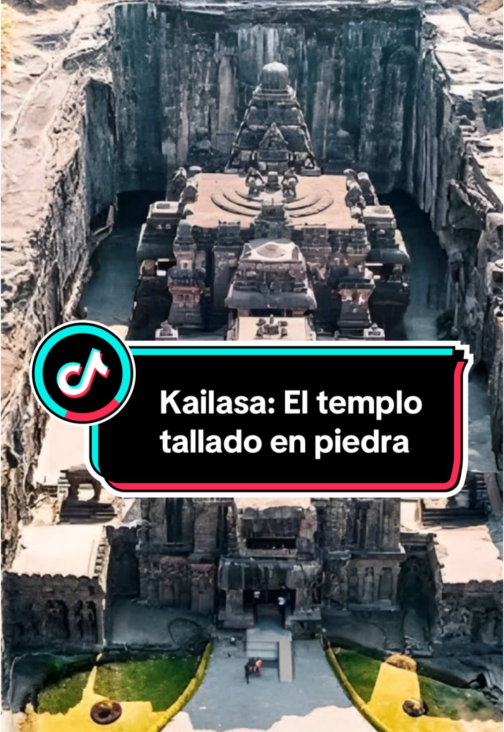 El templo tallado en piedra #TemploKailasa #HistoriaOculta #ArquitecturaImposible #MisteriosDelPasado #LeyendasAntiguas #misteriosancestrales