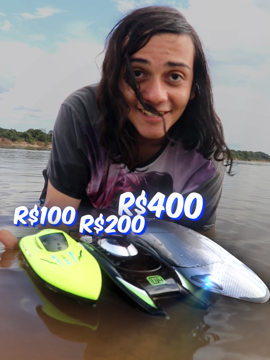 Barcos de Controle de R$100, R$200 e R$400!