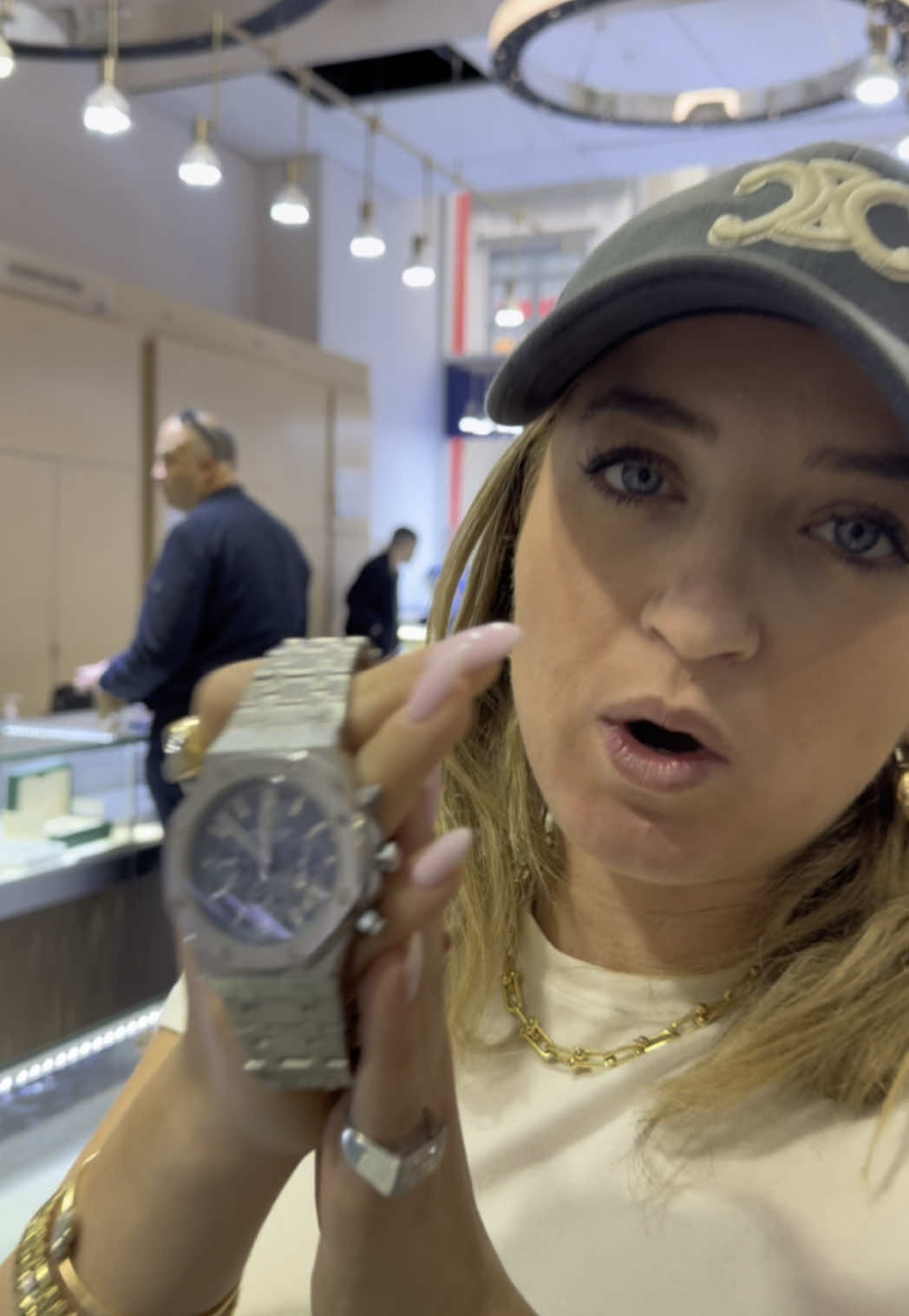 Someone give him a fake watch as a present . #watches #authenthic #ap 