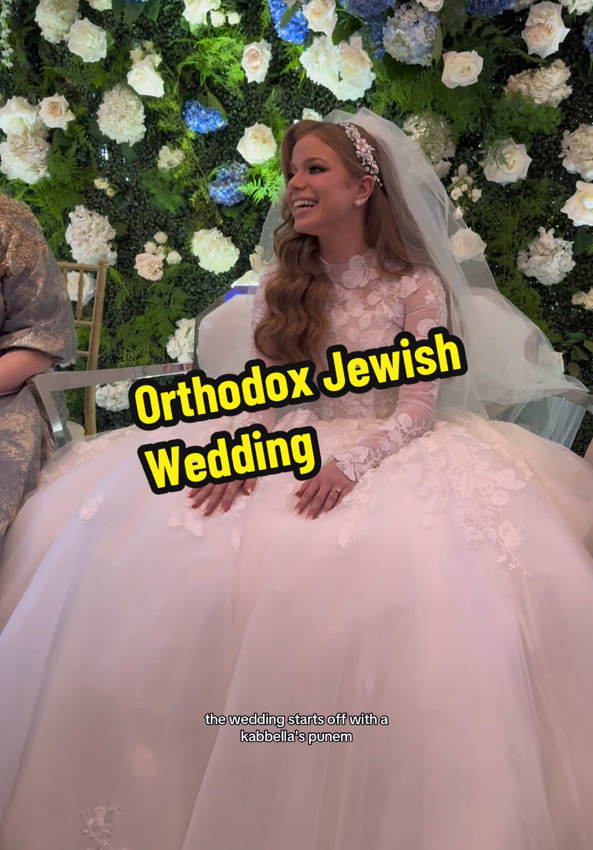 Come with me to an Orthodox Jewish wedding or my friend @Sarah Haskell #wedding #jewish #bride #groom #kallah 