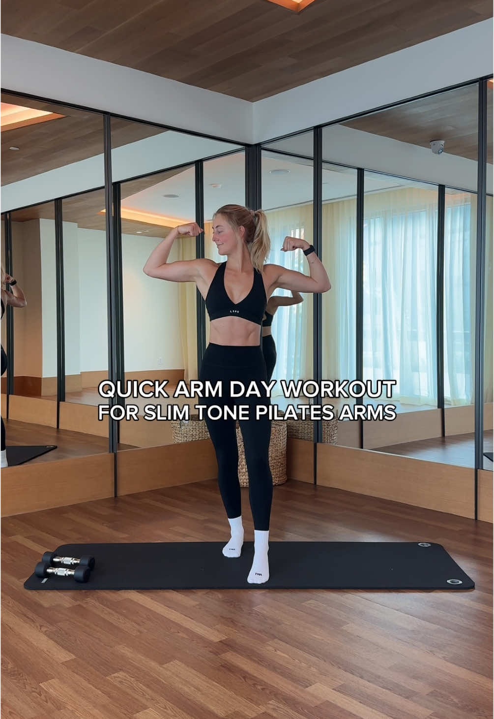 Trying to slim your arms? Repeat this workout 2x weekly for slim tone Pilates arms! Best part is you can do this right at home. I’ve been doing these workouts for years and they’ve completely toned & strengthened my muscles ✨ #womensworkouts #pilatesworkout #pilatesarms #workoutmotivation #gymmotivation #pilatesgirl #armdayworkout 