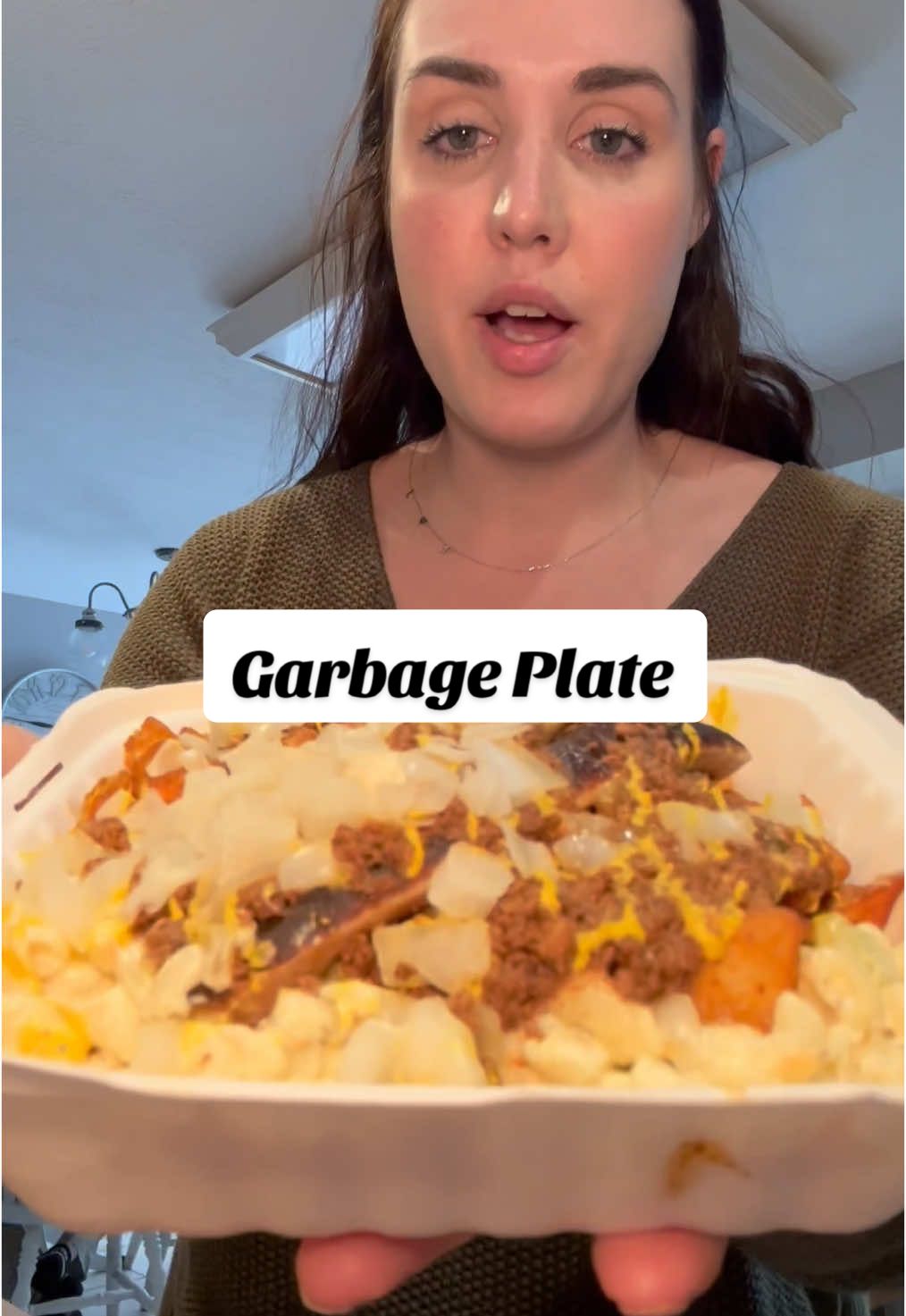 Friday night Garbage Plate from Dogtown! love you, Jenna 🫶🏻 #garbageplate #rochesterny #wny #foodontiktok #foodtiktok #mukbang 