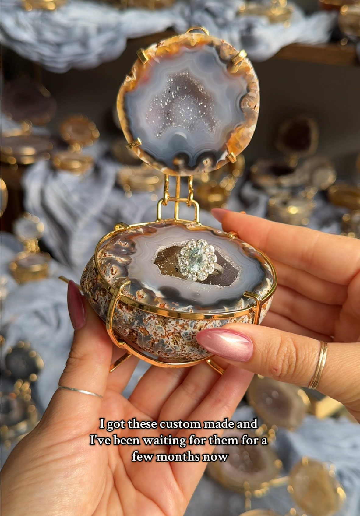 The most beautiful jewelry boxes 💎  #crystalsoftiktok #crystalshop #TikTokShop #moon #jewelry #crystaltok #gift #crystals 