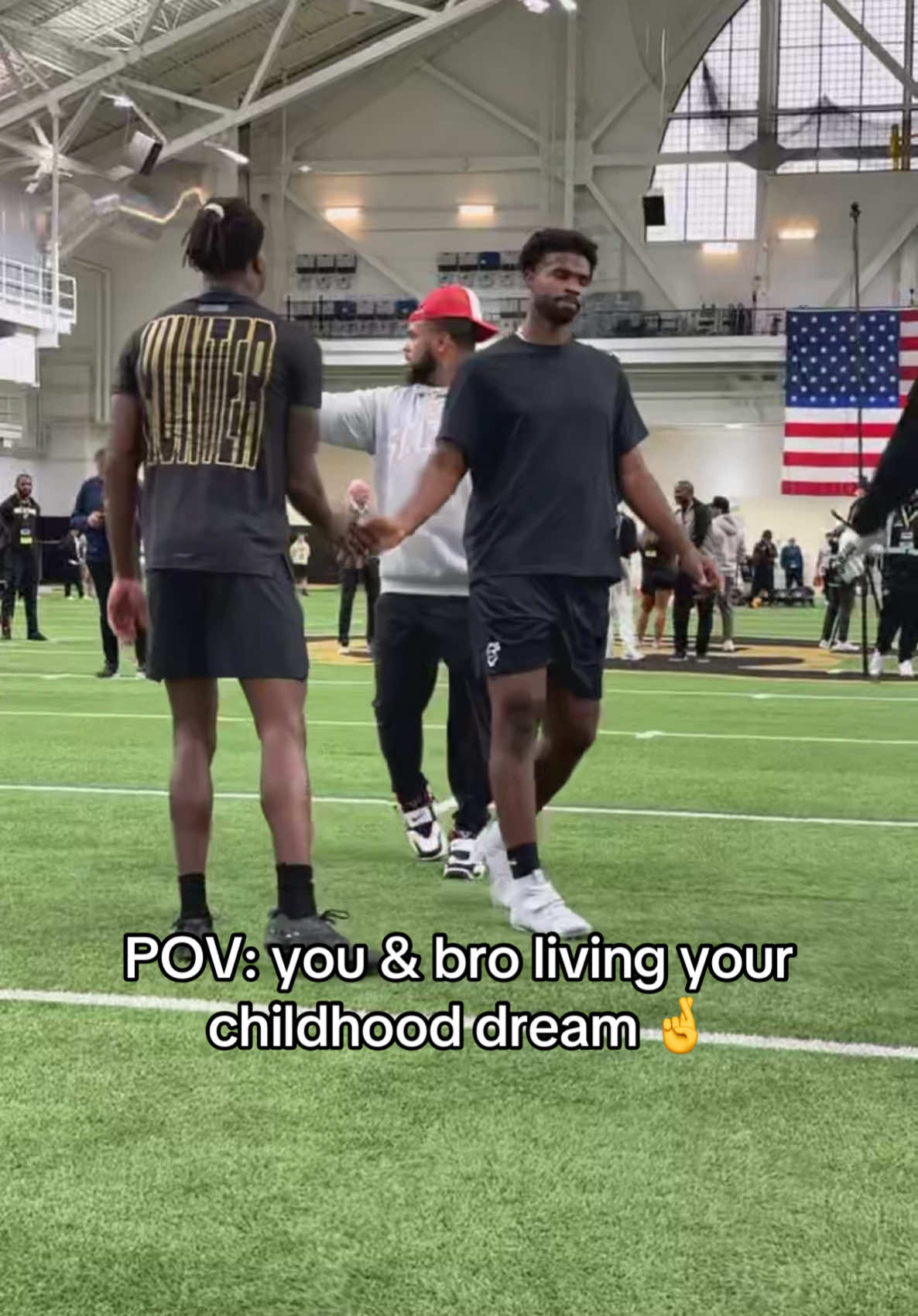 From dreams to reality 🤞 #shedeursanders #travishunter #colorado #nfldraft #proday #football #nfl 